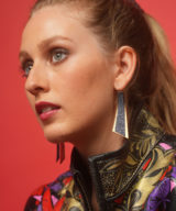 spark+rebel unique leather earrings upcycled street style in sustainable fashion on etsy