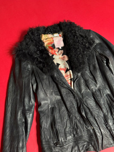spark+rebel modular eco fashion brand upcycled vintage ted baker leather jacket in sustainable fashion on etsy