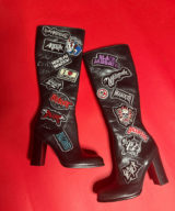 spark+rebel modular eco fashion brand upcycled leather boots in casual street style in sustainable fashion on etsy