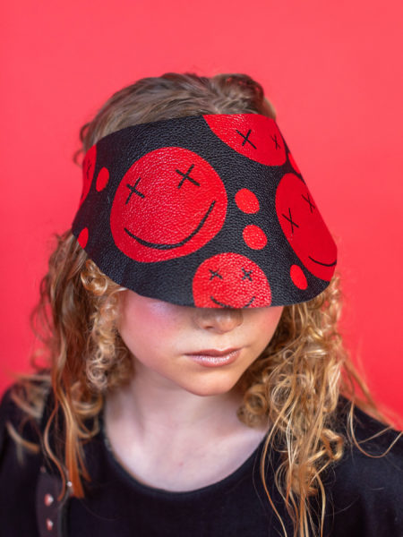 spark and rebel modular eco fashion brand upcycled visor hat casual street style in sustainable fashion on etsy