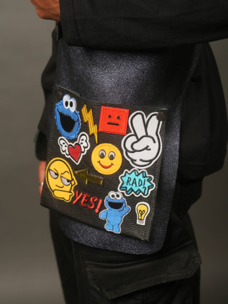 spark+rebel modular eco fashion brand upcycled leather pocket pin casual street style in sustainable fashion on etsy
