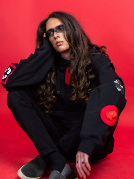 spark+rebel modular eco fashion brand unique patched hoodie organic cotton in sustainable fashion on etsy