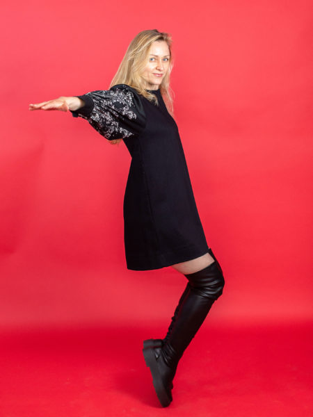 spark+rebel modular eco fashion brand minimalist denim cotton dress in sustainable fashion on etsy