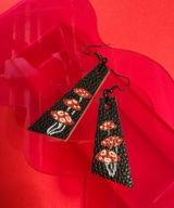 spark+rebel unique leather earrings upcycled street style in sustainable fashion on etsy