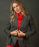 spark+rebel modular eco fashion brand upcycled vintage wool blazer jacket in sustainable fashion on etsy