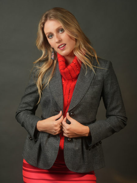 spark+rebel modular eco fashion brand upcycled vintage wool blazer jacket in sustainable fashion on etsy