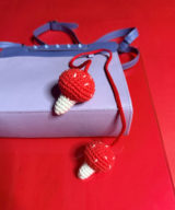 spark and rebel features mumilabs collab mushroom crochet bag charm in eco fashion