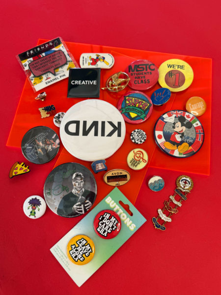spark and rebel features upcycled pin set vintage unique
