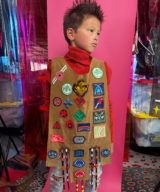 sparkpick features upcycled vintage boyscout cape in eco fashion