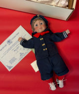 sparkpick features spark and rebel vintage doll billy lee middleton in sustainable fashion