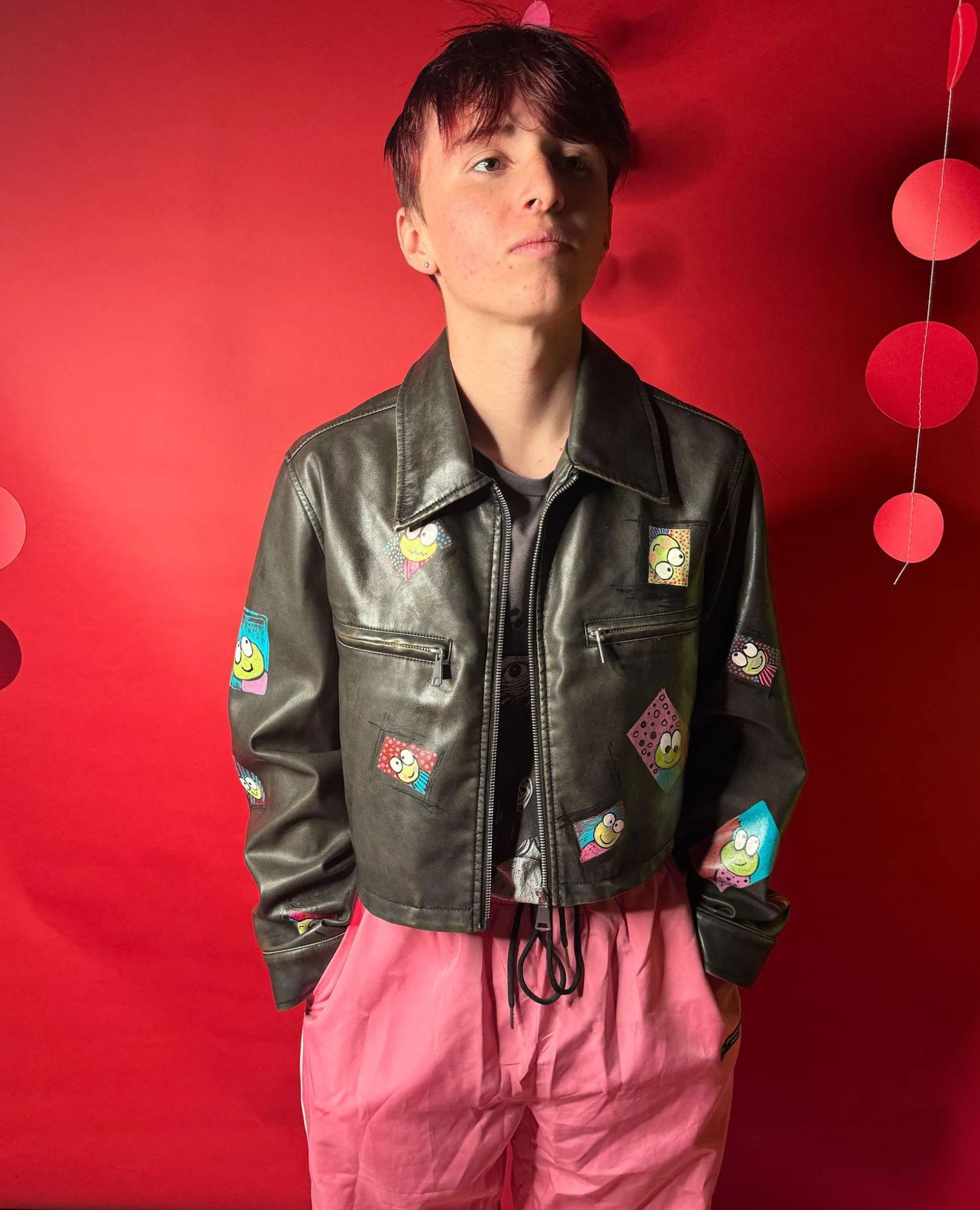 spark and rebel feature hand-painted art patches in eco fashion