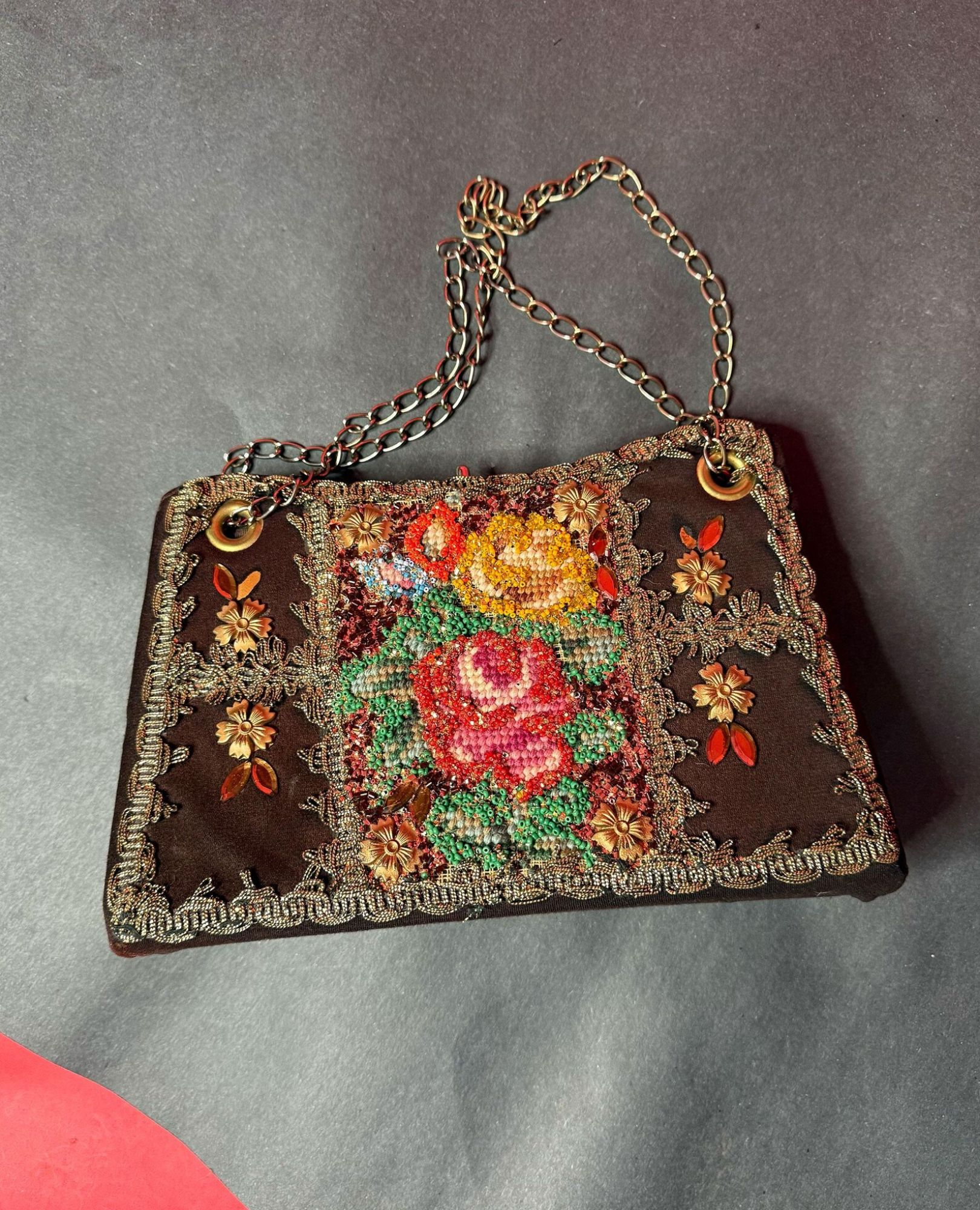 spark and rebel features antique clutch in eco fashion