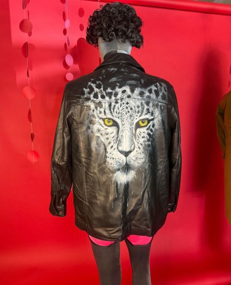 spark and rebel features hand-painted jacket in eco fashion