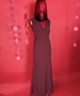 spark and rebel features silk chiffon dress in eco fashion