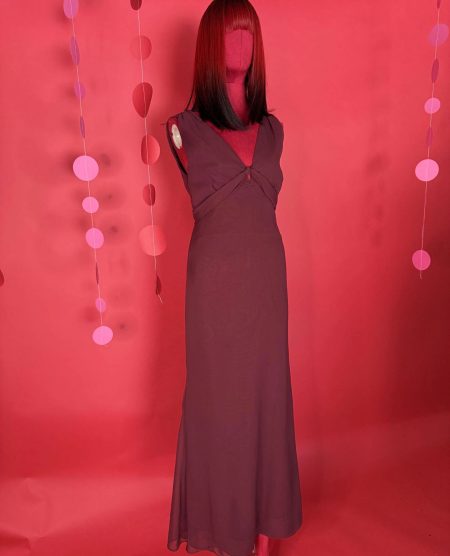 spark and rebel features silk chiffon dress in eco fashion