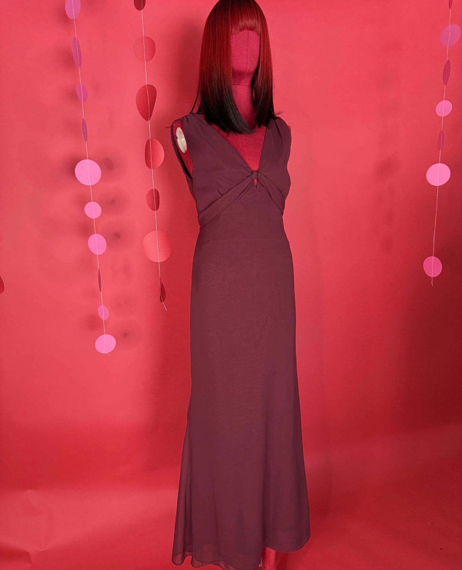 spark and rebel features silk chiffon dress in eco fashion
