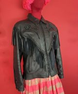 spark and rebel features vintage biker jacket in eco fashion