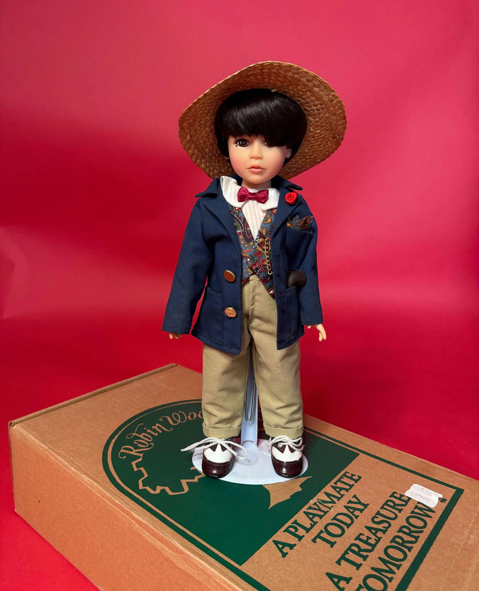 spark and rebel features vintage robin woods doll in eco fashion