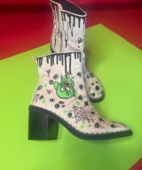 spark and rebel features hand-painted boots in eco fashion