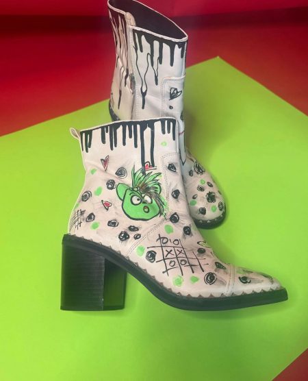 spark and rebel features hand-painted boots in eco fashion