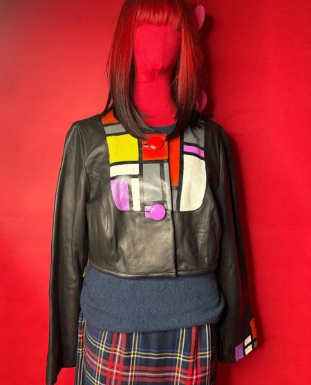 spark and rebel features vintage cropped jacket  in eco fashion