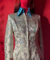 spark and rebel features vintage rhinestone jacket in eco fashion