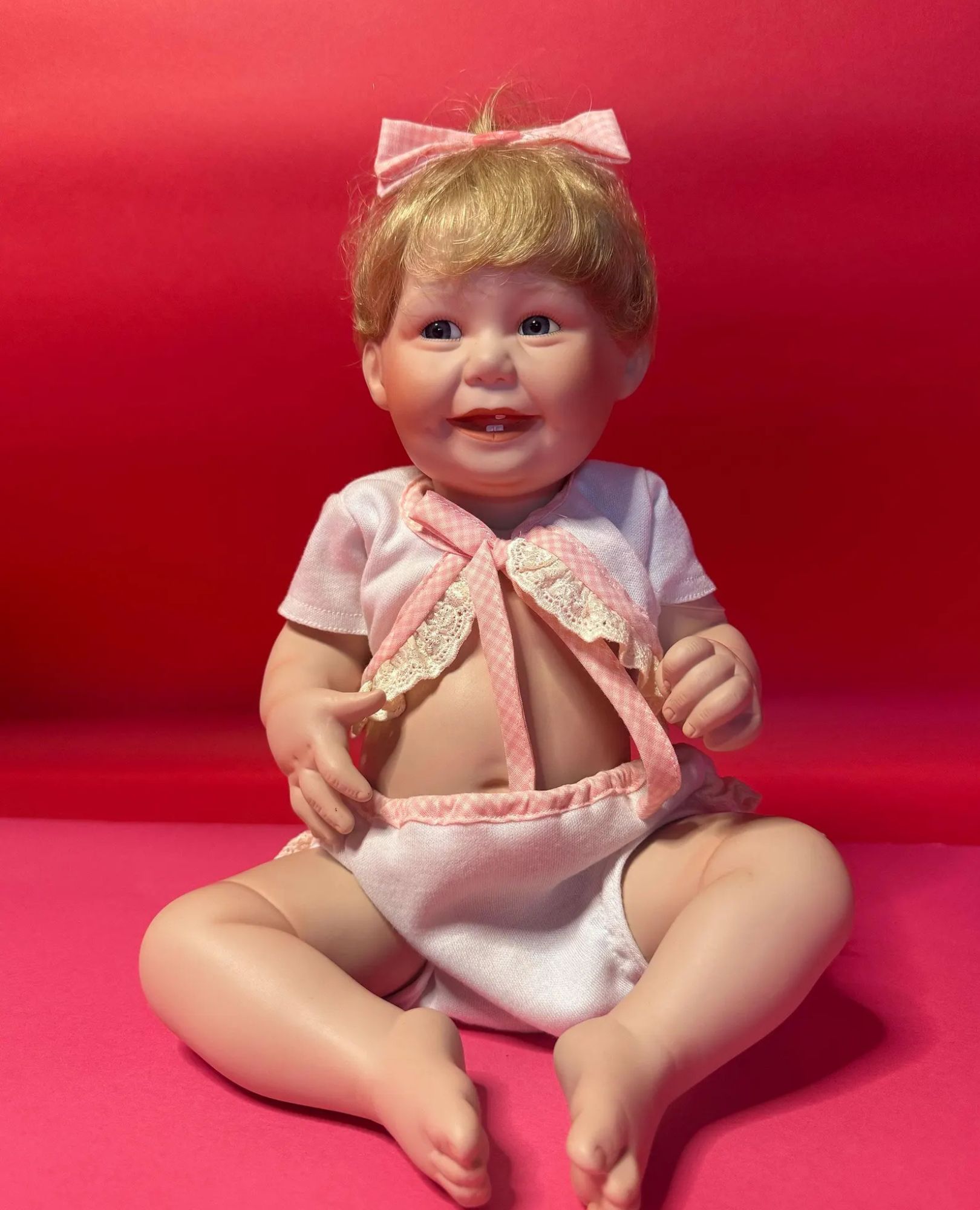 spark+rebel modular eco fashion brand vintage ashton-drake porcelain baby doll in sustainable fashion on etsy