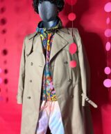 spark+rebel modular eco fashion brand vintage christian dior monsieur trench coat in sustainable fashion on etsy
