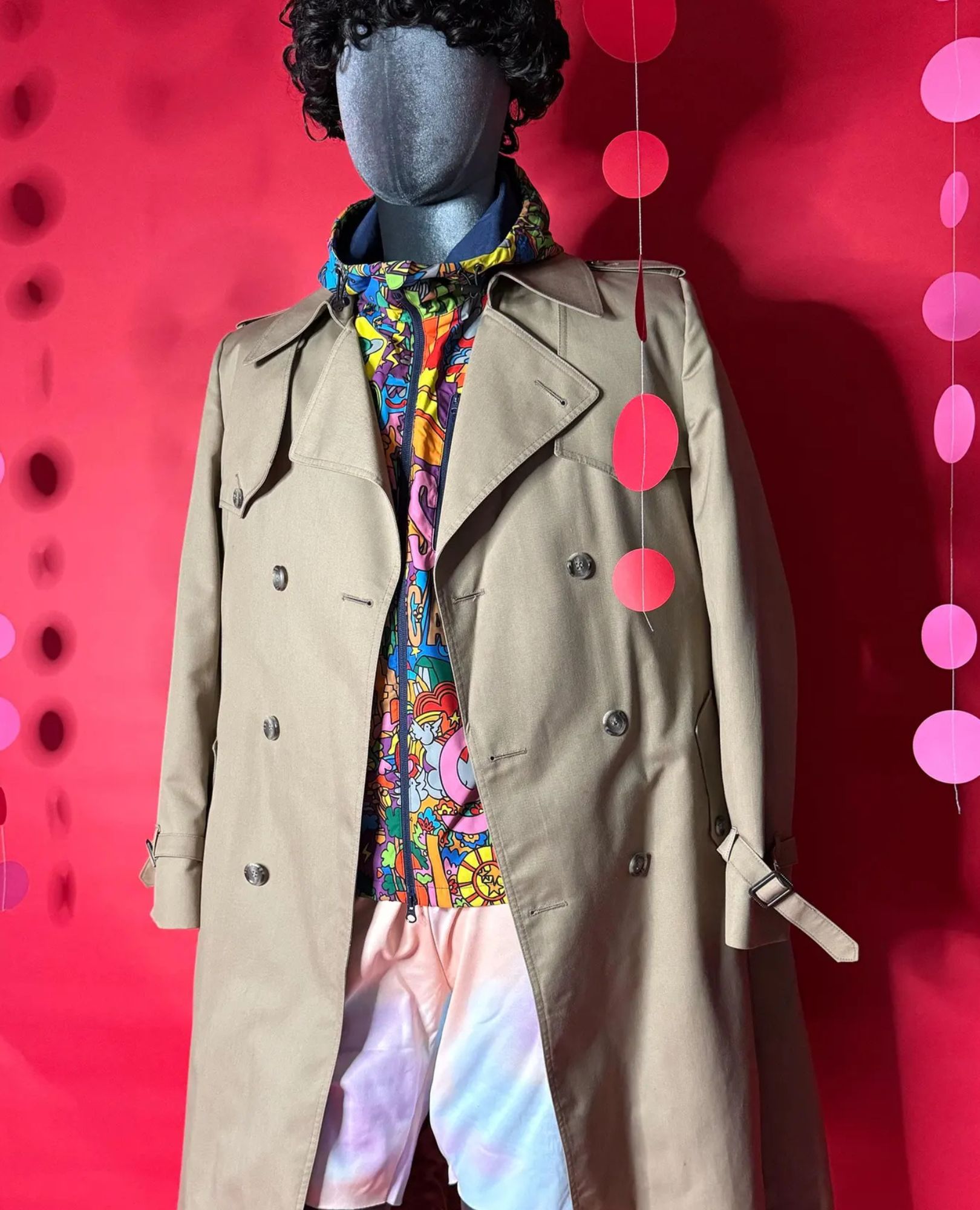 spark+rebel modular eco fashion brand vintage christian dior monsieur trench coat in sustainable fashion on etsy
