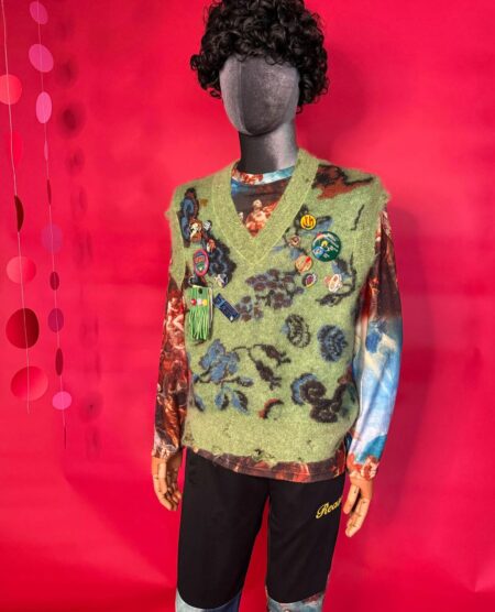 spark+rebel modular eco fashion brand upcycled harajuku vest tracksuit set in sustainable fashion on etsy