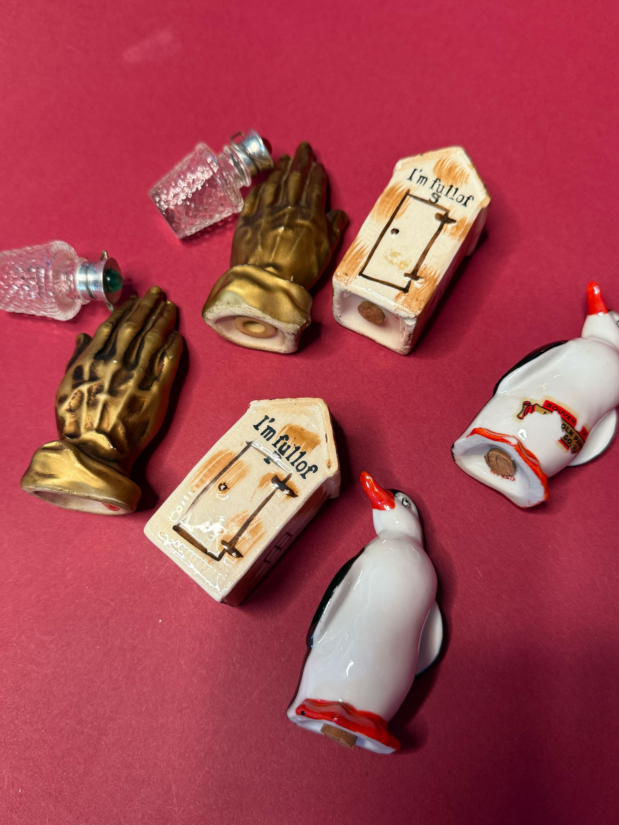 spark+rebel modular eco fashion brand vintage miniature salt and pepper shaker set in sustainable fashion on etsy