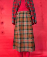 spark+rebel modular eco fashion brand vintage 1976 aljean tartan wool kilt skirt in sustainable fashion on etsy