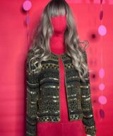 spark+rebel modular eco fashion brand vintage 1995 papell cropped sequin blouse in sustainable fashion on etsy
