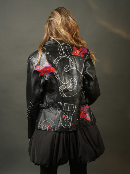 spark+rebel modular eco fashion brand upcycled second hand jacket leather in sustainable fashion on etsy