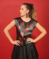 spark+rebel on etsy upcycled unisex cactus leather vest modular in sustainable fashion
