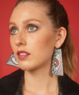 spark+rebel unique leather earrings upcycled street style in sustainable fashion on etsy