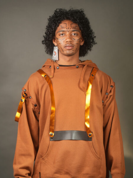 spark+rebel modular eco fashion brand upcycled organic cotton hoodie casual street style in sustainable fashion on etsy