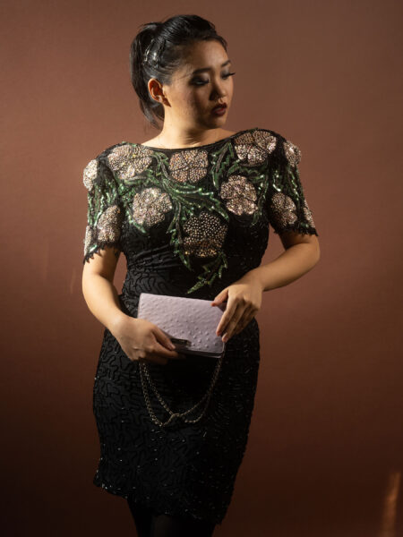 spark+rebel modular eco fashion brand upcycled vintage sequin dress in sustainable fashion on etsy