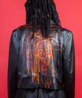 spark+rebel on etsy upcycled unisex leather jacket harness modular in sustainable fashion