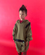 spark+rebel modular eco fashion brand upcycled organic cotton hoodie kids and teens casual street style in sustainable fashion on etsy
