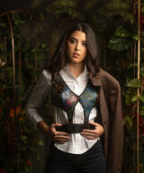 spark+rebel modular eco fashion brand vegan hand-painted corset harness in sustainable fashion on etsy