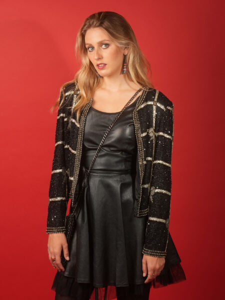 spark+rebel modular eco fashion brand upcycled vintage sequin dress in sustainable fashion on etsy